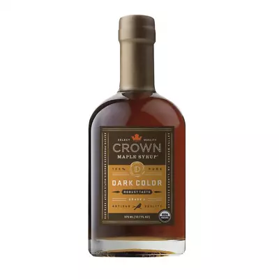 Crown Maple Dark Color Robust Taste Organic Maple Syrup 12.7 Fl Oz 100% Pure • $14.91