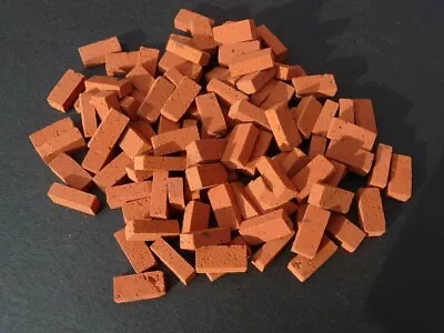 £10.50 • Buy 200 Stacey's 1:12 Scale REAL BRICK Miniature Briquette Bricks For Modelling