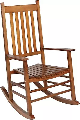 Mission Style Rocking Chair Natural Hardwood 100040 • $114.99