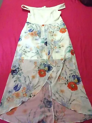 $40 • Buy FOREVER NEW  ::: Women's Floral Ivory Maxi Dress :: Size 16 : GoRGeOUS 