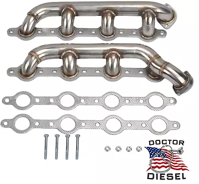 Stainless Steel Headers Manifolds For Ford Powerstroke F250 F350 F450 7.3L 99-03 • $154.99