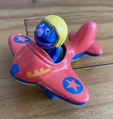 Playskool Muppets Grover In Plane Diecast Toy 1986 Vintage • $25