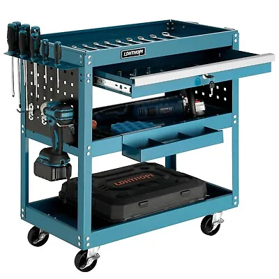 3 Tier Rolling Tool Cart 330 LBS Capacity Heavy Duty Utility Cart Tool Organize • $149.99