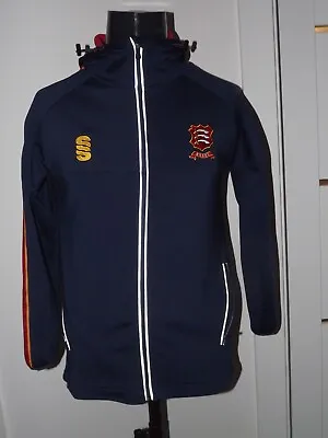 Essex County Cricket Track Jacket Hood (S) Shirt Jersey Trikot Maglia Maillot • £21.59