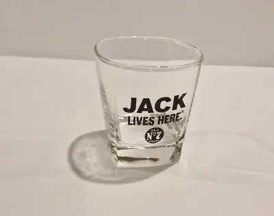 Jack Daniel's Jack Lives Here Whiskey Glass Collectible Barware • $21.80