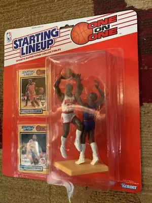 1989 Starting Lineup One On One Michael Jordan Isiah Thomas SLU Figurine Statue • $849.96