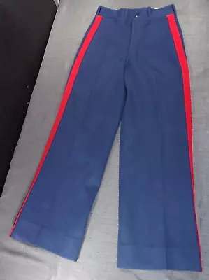 Vintage Cleary Uniform 27x28 Usmc Marine Corp Dress Pants W/ Blood Stripe • $51.74