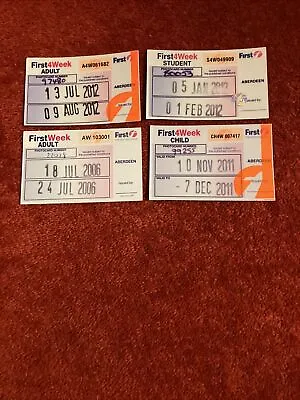 4 First Aberdeen Weekly Bus Tickets  • £1.50