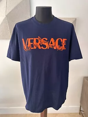 Versace REGULAR FIT Mens Barocco Logo Short Sleeve Crewneck T-Shirt XXL $625 • $190