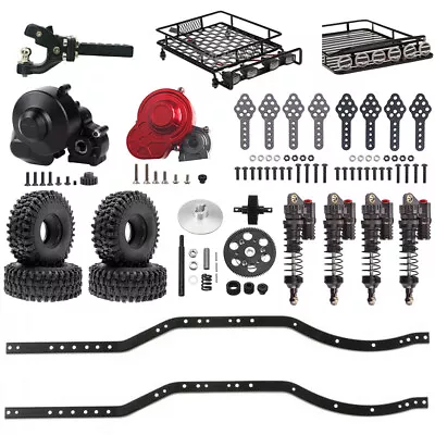 1/10 RC Rock Crawler Car Accessory Transmission Gearbox/Winch/Roof Luggage Rack • $22.21