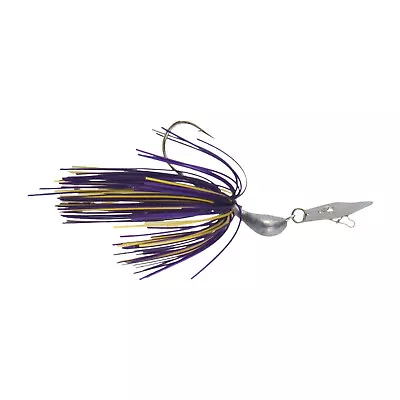 2 X Pack Dekoi 14gm Bladed Swim Jig Chatterbait Purple Gold 5/0 Hook • $18.95