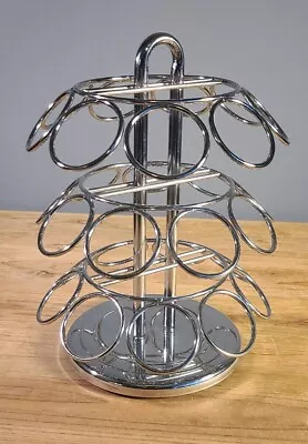 Keurig K-Cup 27 Pod Chrome Spinning Carousel Countertop Holder Silver 3 Tier • $12.89