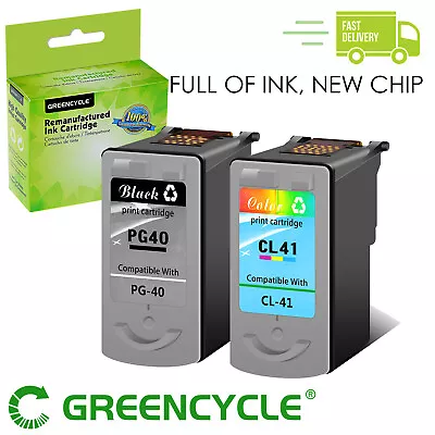 PG-40 CL-41 Black & Color Ink Cartridge FOR Canon IP1800 MP150 MP180 2PK SET INK • $24.96