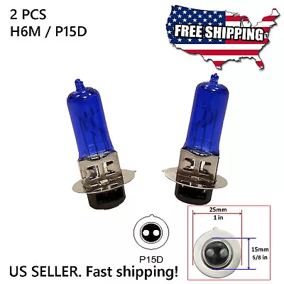 2PC White Bulb H6M 35/35W 60 Watt Head Light Yamaha YFZ450R 2009–2014 KFX YFM660 • $10.49