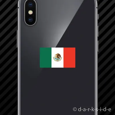 (2x) Mexican Flag Cell Phone Sticker Mobile Mexico • $3.99