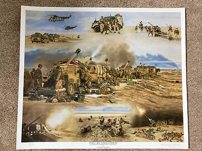 Royal Artillery 29 Commando Op Telic 2003 Signed Print • £35