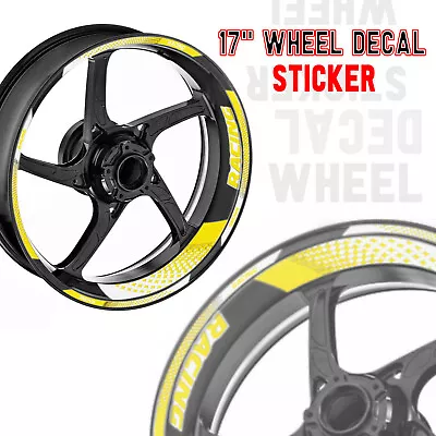 Yellow 17 Inch GP07 Wheel Sticker For Suzuki GSX1300R Hayabusa GSX-R 1000 • $26.85