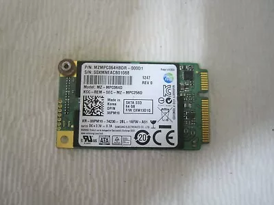 SAMSUNG...MZ-MPC064D...64GB MSATA SATA3 6GBS SSD... MZMPC064HBDR-000D1 • $17.50