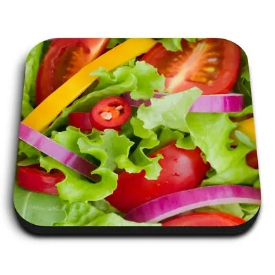 Square MDF Magnets - Healthy Vegetable Salad Food  #8481 • £4.99