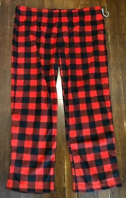 Wondershop Men's Size XXL Plaid Holiday Matching Fleece Pajama Pants - Red • $13.99