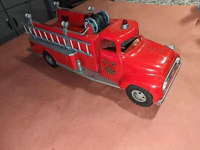 Original TONKA TOY No. 5 SUBURBAN PUMPER FIRE TRUCK Round Fender 1950s  • $375