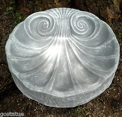 Shell Bird Bath Mold 18  X 3.75  Poly Plastic Cast 100's With This Mold • $149.95