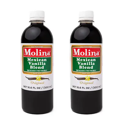 Molina Mexican Pure Vanilla Blend With Pure Vanilla Extract 33.86Oz (2 Pack Of 1 • $15.95