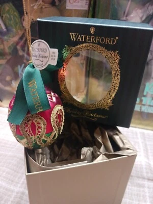 $18.50 • Buy Waterford Christmas Ornament Peacock Egg , Small, Heirlooms  Holiday Ornament,