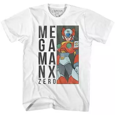  Megaman  T-Shirt Max Zero Men's Official Gamer Cap Com White Cotton NEW Tee • $29.99