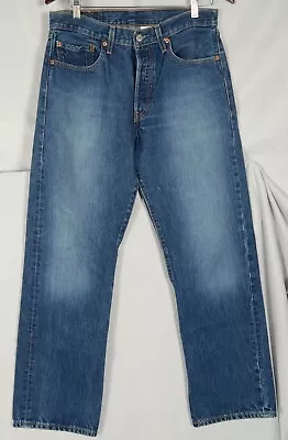 LEVIS Vintage Men's 501 Button Fly Denim Jeans Size 33 33x32 • $19.95