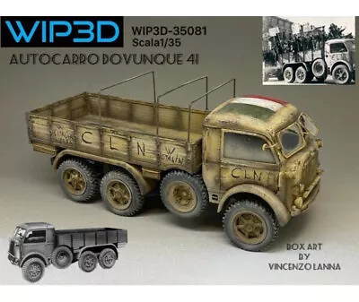 WIP 3D 1/35 Dovunque Truck 41 Resin Kit • $257.50