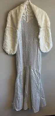 Marilyn Monroe Adult Halloween Costume Size 4/6 Glamorous Sequins Dress W Shall • $24.49