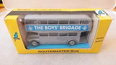 £24.95 • Buy Budgie Diecast Silver AEC 64 Seater Routemaster Bus  The Boys Brigade  Boxed