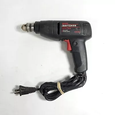 Craftsman 3/8  Corded Electric Drill 1/3HP 3.0 Amps 315.101220 • $14.99