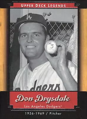 2001 Upper Deck Legends Don Drysdale Los Angeles Dodgers • $1.79