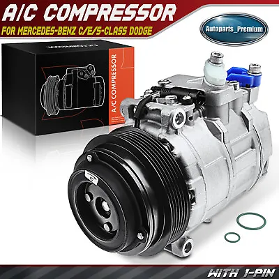 AC Compressor W/ Clutch For Chrysler Mercedes-Benz E320 ML320 Dodge Freightliner • $115.99