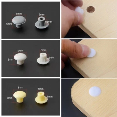 £2.24 • Buy Hole Plug Dust Plug Stopper Protective Cap Screw Furniture Hole Covers 100PCS