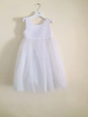 Couché Tot Flower Girl White Dress 4/5 Yrs • £20