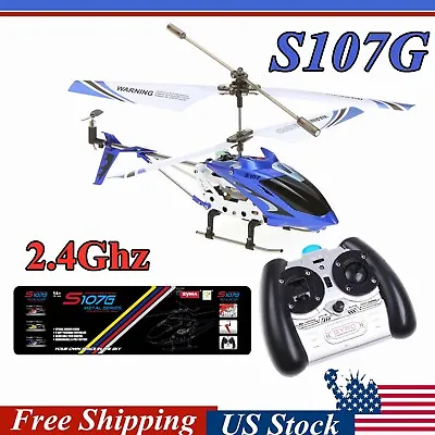 Syma S107G Mini Remote Control RC Helicopter3-Channel 3.5CH Alloy Copter Gyro US • $22.98
