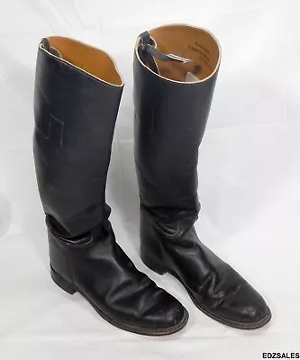 Marlborough English UK Size 6 1/2 B Black Equestrian Riding Boots • $110