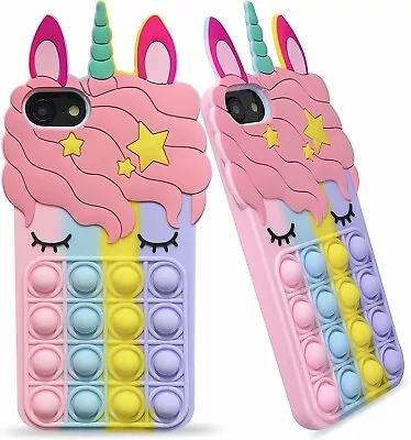 Unicorn Pop It Fidget Phone Case For IPhone 6 7 8 AND SE 2020 • £4.98