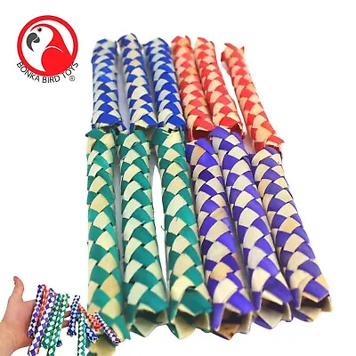 £7.73 • Buy 1458 Twelve Chinese Finger Traps Party Foot Bird Parrot Toy Bird Cage Craft