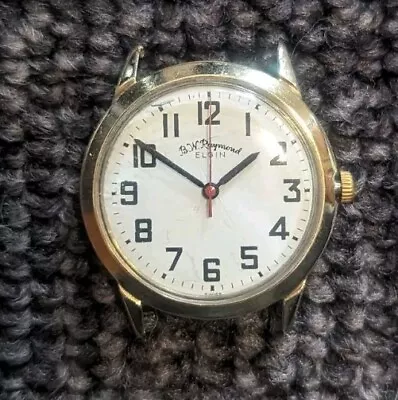 Vintage 1960's Elgin B.W. Raymond 21 Jewel Railroad Grade 873 Swiss Wristwatch • $33