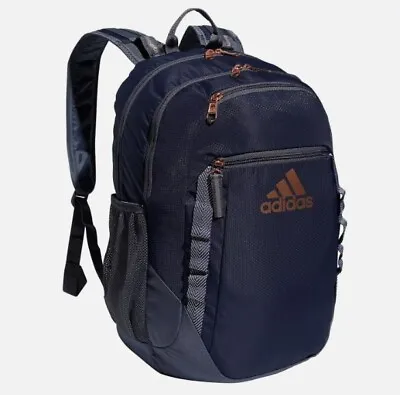 Adidas Excel 6 Backpack Book Bag Sport Blue Gray With 16  Laptop Sleeve - NWT • $43.94