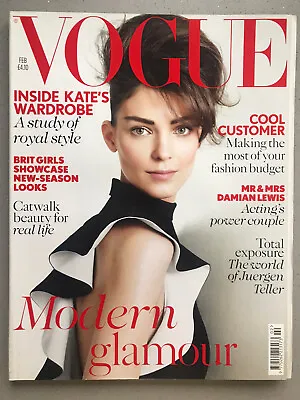 VOGUE Magazine February 2013 - Modern Glamour Inside Kate Middleton's Wardrobe • £5.99