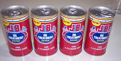 1983 Vintage JB Justice Bros Oil Treatment Extra Unopened 11oz Cans Lot Of Four • $24.95