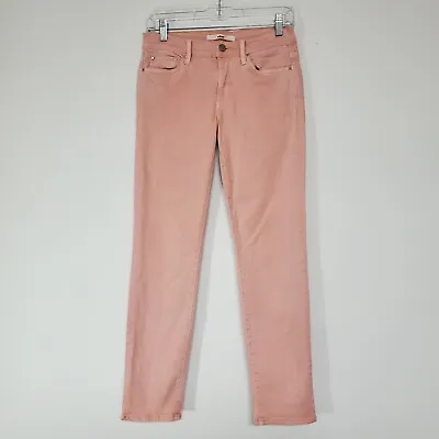 Else Jeans Womens Size 27 Peach Colored Straight Ankle Cotton Tencel Blend • $14.95