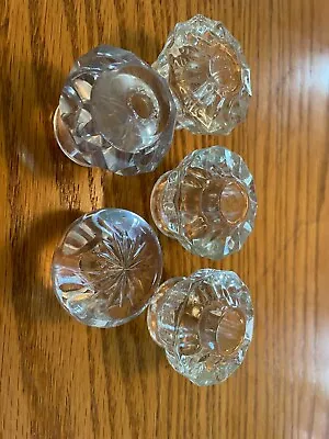 5 Vintage Door Knobs Glass Crystal • $20