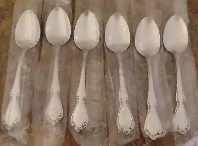 Oneida Chateau 6 Teaspoons Spoons Oneidacraft Deluxe Stainless Flatware Lot Q • $26.99