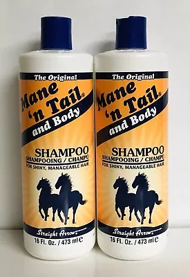 2 Bottles Straight Arrow Products Mane N Tail Original Shampoo For Shiny Hair • $32.99